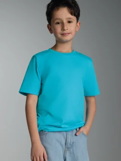 T-Shirt aus 100% Baumwolle Azur