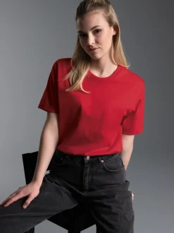 T-Shirt aus 100% Baumwolle Kirsch