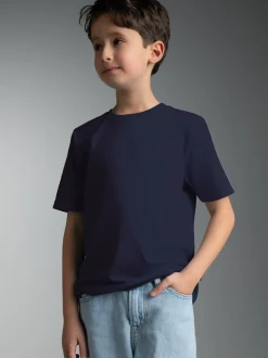 T-Shirt aus 100% Baumwolle Navy