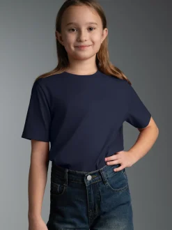 T-Shirt aus 100% Baumwolle Navy