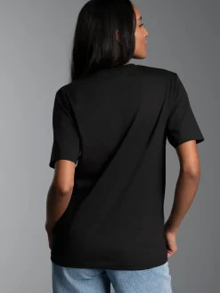T-Shirt aus 100% Baumwolle Schwarz