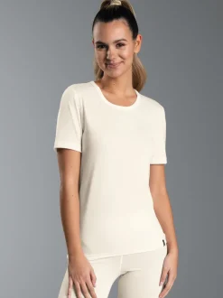 T-Shirt aus Merinowolle Natur