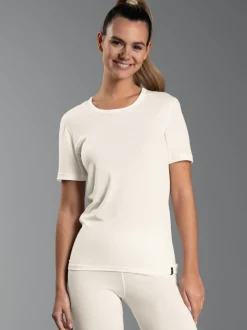 T-Shirt aus Merinowolle Natur