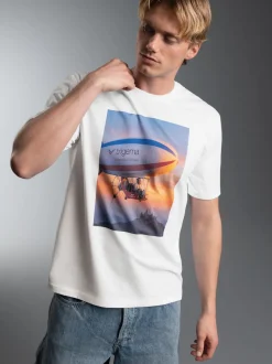 T-Shirt Charlys Luftschiff Weiss