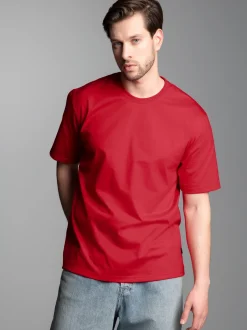 T-Shirt DELUXE Baumwolle Kirsch