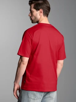 T-Shirt DELUXE Baumwolle Kirsch