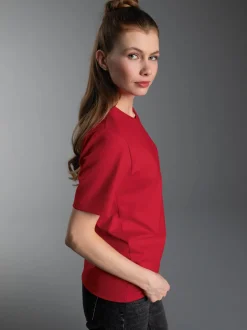 T-Shirt DELUXE Baumwolle Kirsch