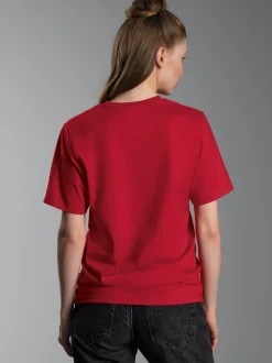 T-Shirt DELUXE Baumwolle Kirsch