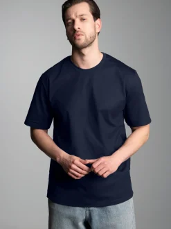 T-Shirt DELUXE Baumwolle Navy