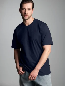 T-Shirt DELUXE Baumwolle Navy