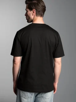 T-Shirt DELUXE Baumwolle Schwarz