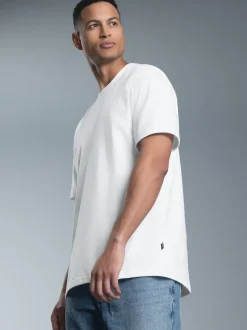 T-Shirt DELUXE Baumwolle Weiss