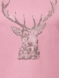 T-Shirt Glitzer-Hirsch Lilie