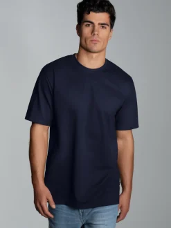 T-Shirt in Piqué-Qualität Navy