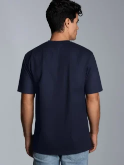 T-Shirt in Piqué-Qualität Navy