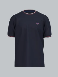T-Shirt in Piqué-Qualität Navy