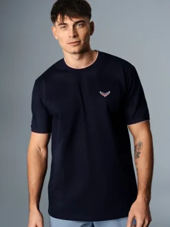T-Shirt in Piqué-Qualität Navy