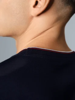 T-Shirt in Piqué-Qualität Navy