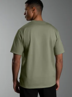 T-Shirt in Piqué-Qualität Salbei