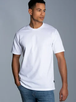 T-Shirt in Piqué-Qualität Weiss
