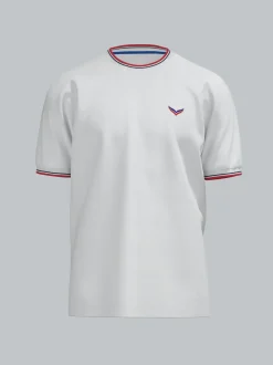 T-Shirt in Piqué-Qualität Weiss