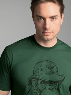 T-Shirt mit Affen-Printmotiv Efeu