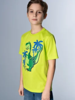 T-Shirt mit coolem Dino-Motiv Lemon