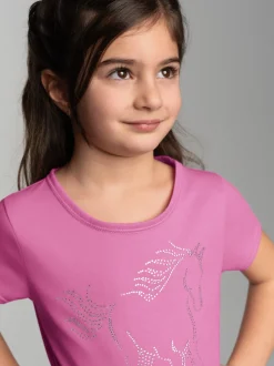 T-Shirt mit glitzerndem Pferde-Printmotiv Candy