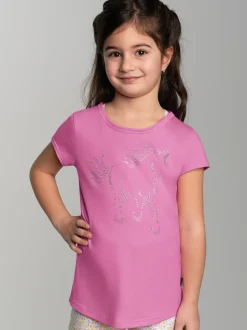 T-Shirt mit glitzerndem Pferde-Printmotiv Candy