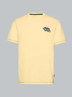T-Shirt mit großem Backprint Vanille