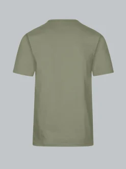 T-Shirt mit Knopfleiste DELUXE Baumwolle Salbei