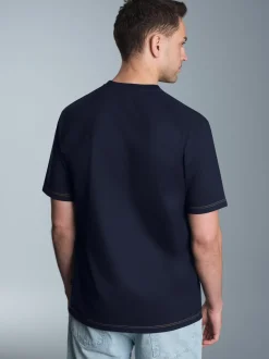 T-Shirt mit maritimem Printmotiv Navy