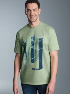 T-Shirt mit modischem Printmotiv Green tea