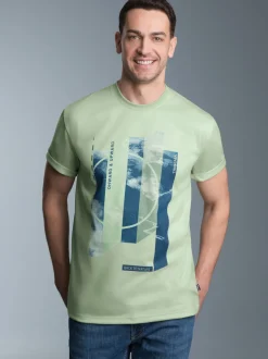 T-Shirt mit modischem Printmotiv Green tea