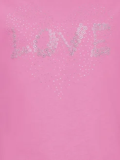 T-Shirt mit süßen Glitzersteinchen Candy
