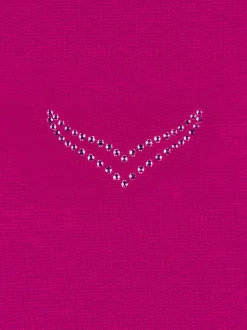T-Shirt mit Swarovski® Kristallen Magenta
