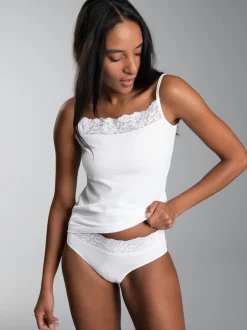 Unterwäsche-Set mit Spitze Weiss