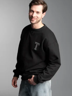 Vintage Sweatshirt Schwarz