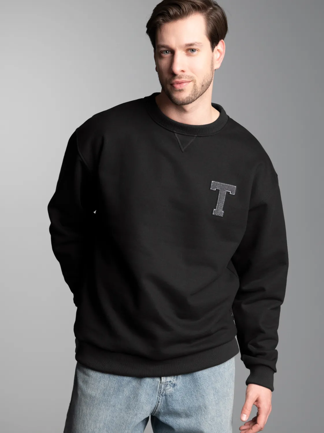 Vintage Sweatshirt Schwarz