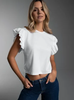 Volant Shirt Weiss