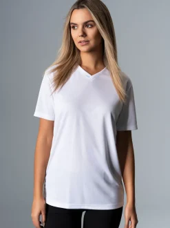 V-Shirt COOLMAX® Weiss