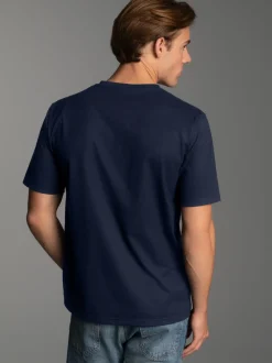 V-Shirt DELUXE Baumwolle Navy