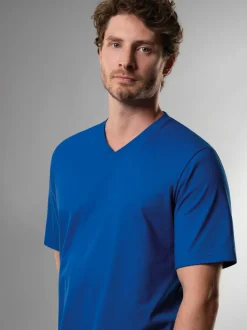 V-Shirt DELUXE Baumwolle Royal
