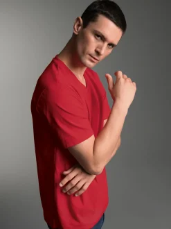 V-Shirt DELUXE Kirsch