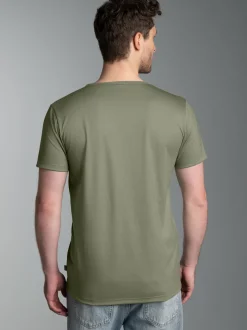 V-Shirt Slim Fit Salbei