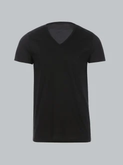 V-Shirt Slim Fit Schwarz