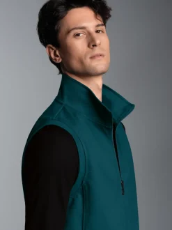 Weste aus bequemem Sweat-Material Saphir