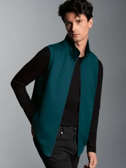 Weste aus bequemem Sweat-Material Saphir