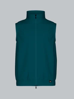 Weste aus bequemem Sweat-Material Saphir