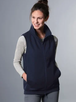 Weste aus bequemem Sweat-Material Navy